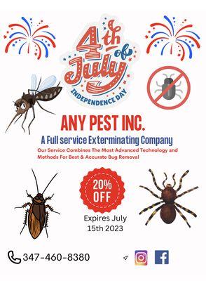 4th of July Special!!!  20% off