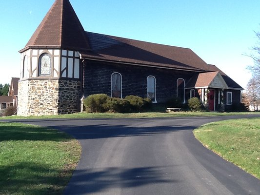 Trinity Episcopal Church, 7474 Washington Blvd. Enter here for the shop, which is located behind the church.  Plenty of free parking.