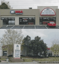 South East corner of County Line & University. Enter shopping strip on County Line.