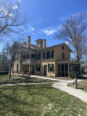 The home, now museum, where Emily Dickinson was born, and where she sat, and wrote the majority of her poetry.