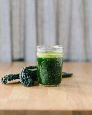 Cold-pressed green juice