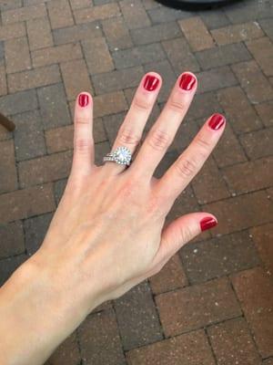 LOVE my red nails for Valentine's Day!