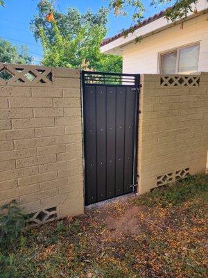 Gate to backyard