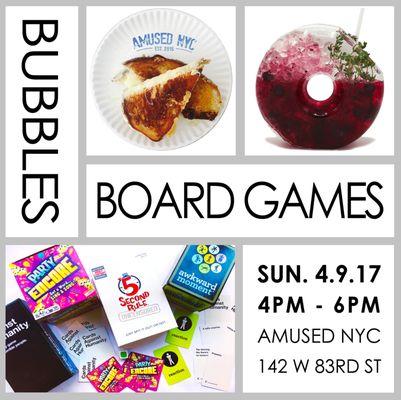 Bubbles & Board Games Pop Up!