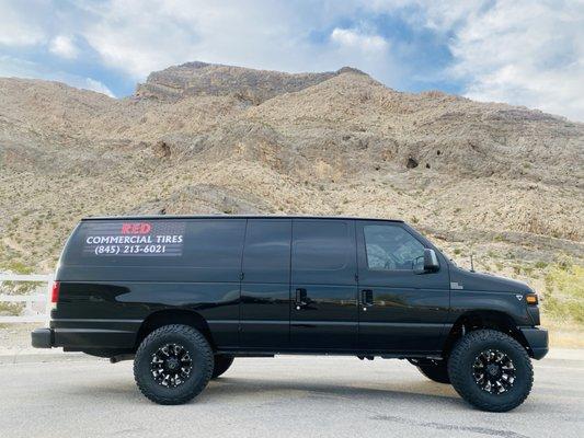 Logo and 48"x18" Magnetic banner they designed for my work van.