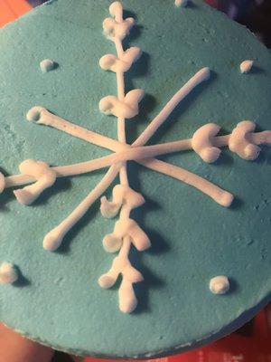 Snowflake sugar cookie