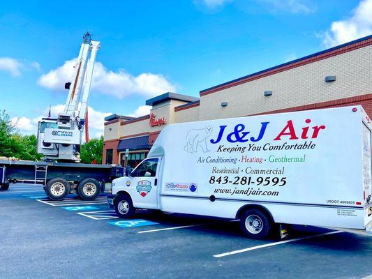 Commercial HVAC Installation- Chick-fil-A