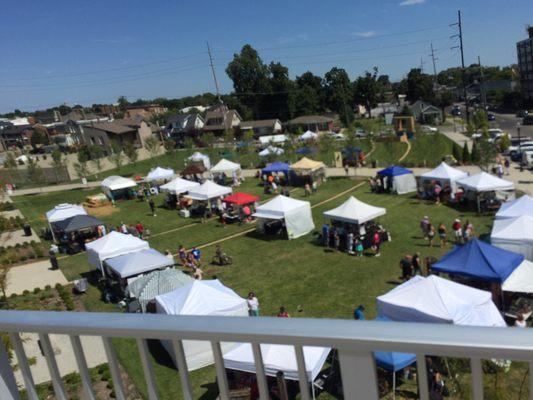 Festival view from the Jeff side of the Big4Bridge