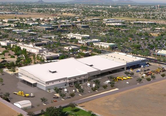 1 block East of Stapley off the US 60, on the South side of Baseline, across from the WalMart.