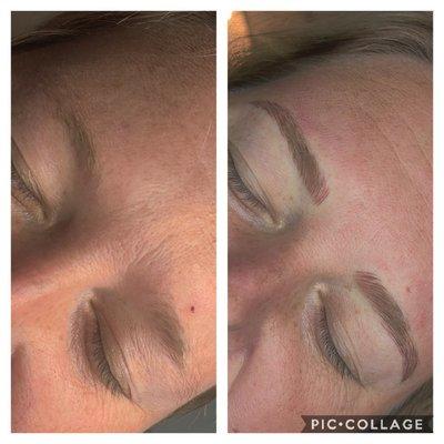 Microblading and shading