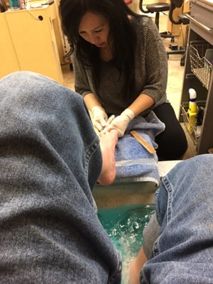 Getting my feet damaged at regal nails