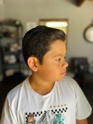 Little boy's haircut