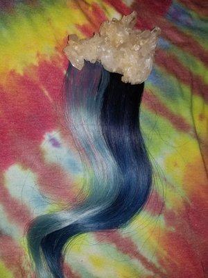 Cool Blue Hair Extensions