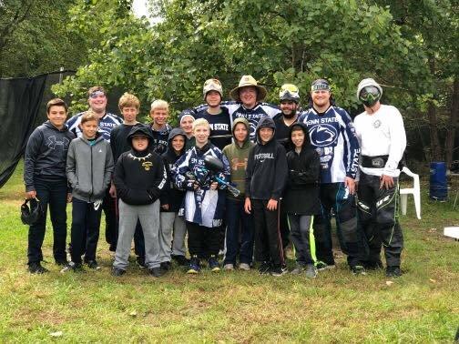 Penn State Paintball club Played a few games with this birthday party