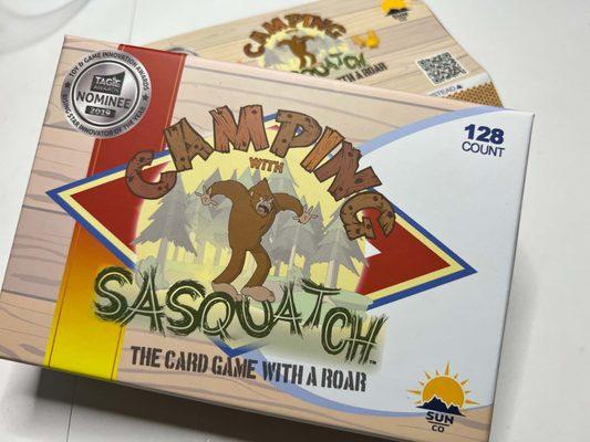 Camping with Sasquatch game box.