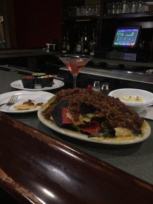 Great nachos and a fantastic cosmopolitan!!!