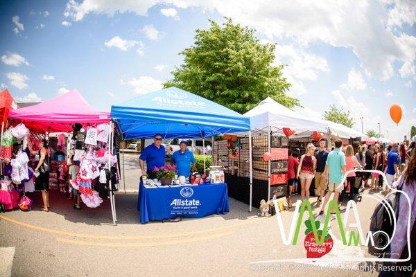 Here is our booth at the Cleveland Strawberry Festival