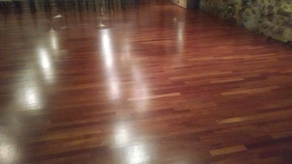 Beautifully restored floors.