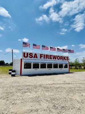 Outside view of our firework stand.