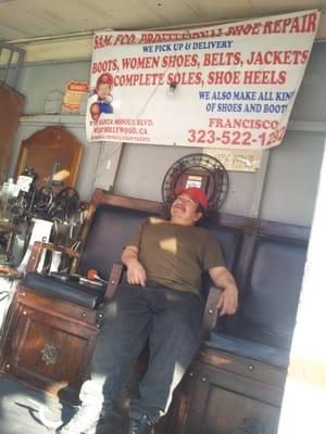 Owner, Francisco at SAM. FCO. Professional Shoe Repair.