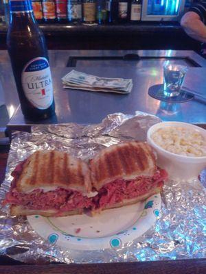 Pastrami deli sandwich. A plate full of deliciousness.