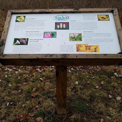 nature garden with pollinator plants