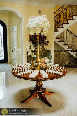 Wedding Guest Card Table arrangement