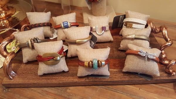 Beautiful hand made leather jewelry!