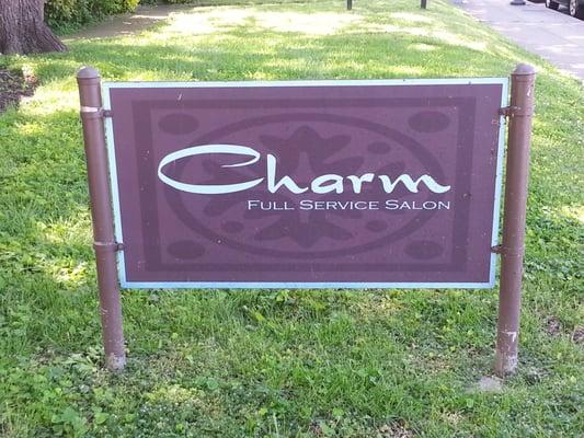 I am located inside Charm Salon.