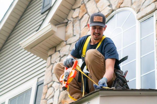 All our crew work for us- no subcontractors. They are highly trained gutter specialists!