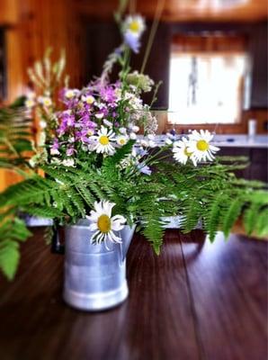 fresh picked flowers