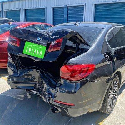 2018 BMW 530e after some major frame work and a quarter panel replacement, this bad boy is out of here!