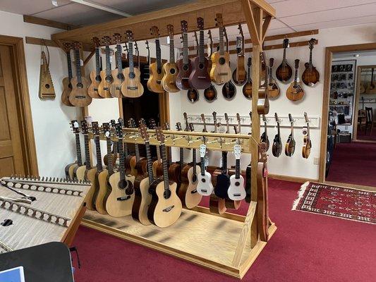 Ukes and guitars