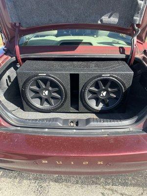 Subwoofer install