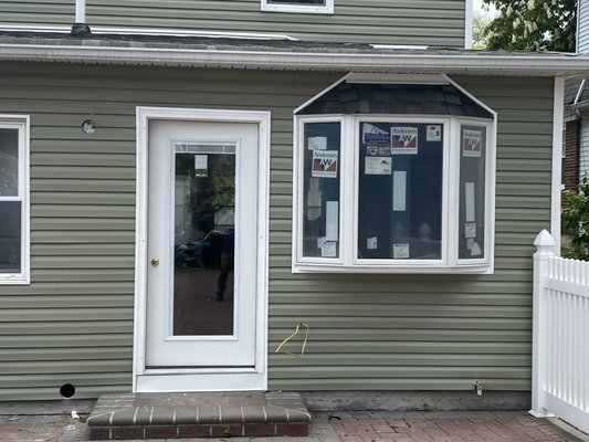 Siding repair for interior renovation