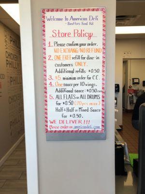 Store policy