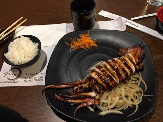 Squid in teriyaki