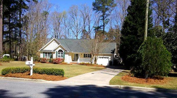 Enhanced this home's curb appeal.