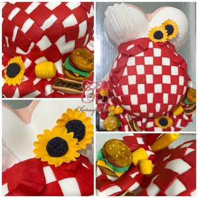 Congratulations on your bundle of joy! BBQ theme Baby Shower Cake.