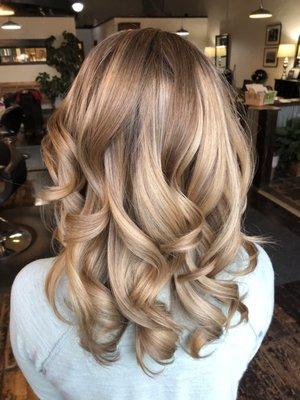 Blonde balayage by Ryan