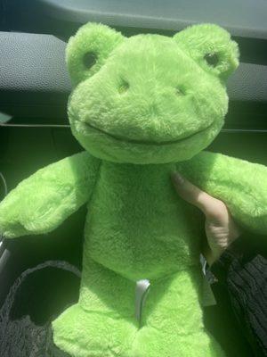 Spring Green Frog Build a Bear extra stuffed