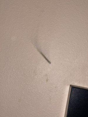 Burn mark on the wall