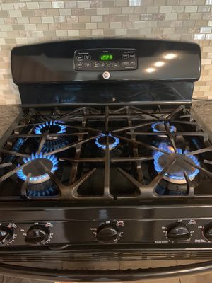 Gas stove maintenance all working properly