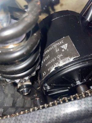 Motor looks used won't go past 14 mph on fast setting.