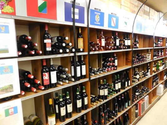 Our Italian Wine selection is the best in town!  We have wines from all 20 regions of Italy.