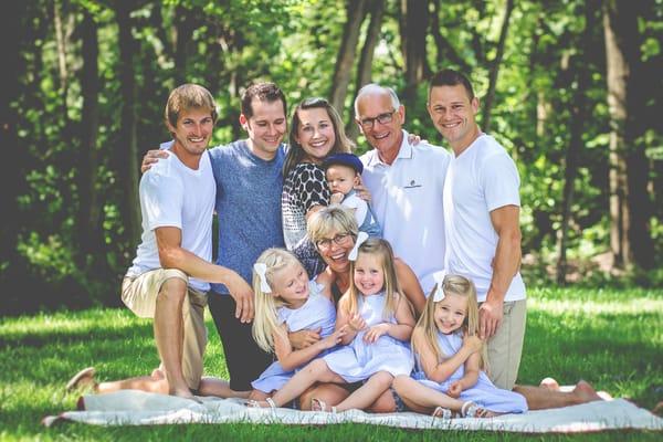 Dr. Justin Luneburg and his family. He loves to spend his free time with his family whenever he can.