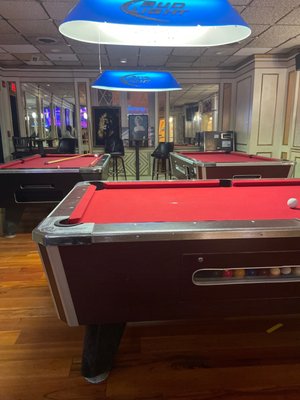 Pool tables, drinks, and great bartenders.