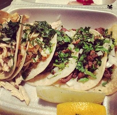 Chicken and Steak Tacos