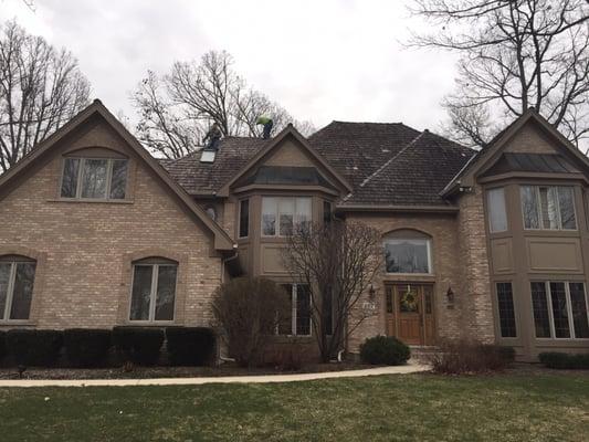 We can also tint the shingles to help them blend into the roof