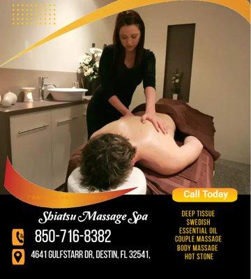 Swedish Massage is a type of massage therapy that uses long, smooth strokes to help relax the body...